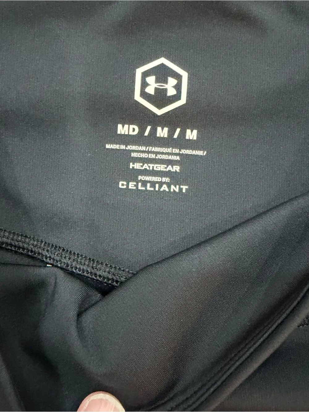 Under Armour Rush Celliant Infrared Leggings Medium Colorblock Print - Excellent